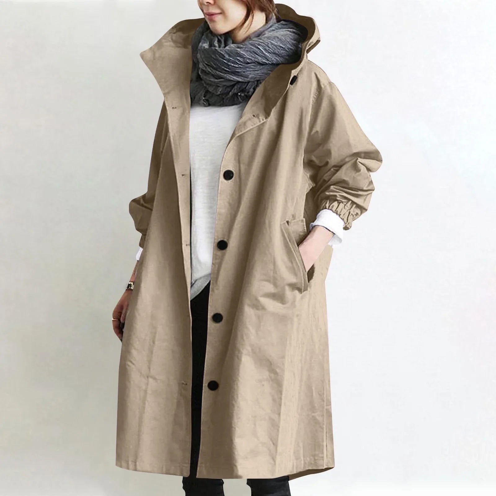 Hooded Trench Coat "Ella"