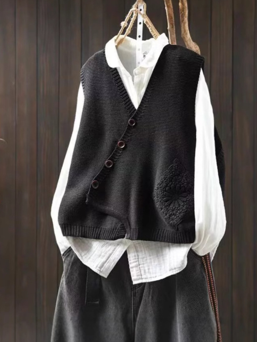 Knit Sweater Vest "Corin"