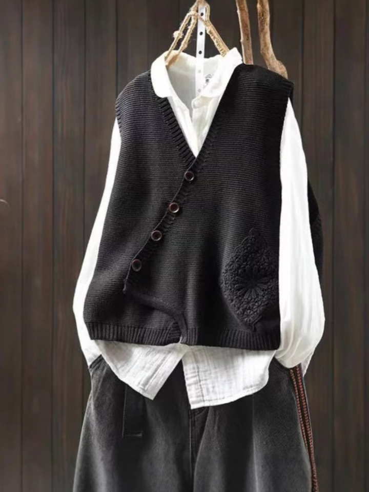 Knit Sweater Vest "Corin"