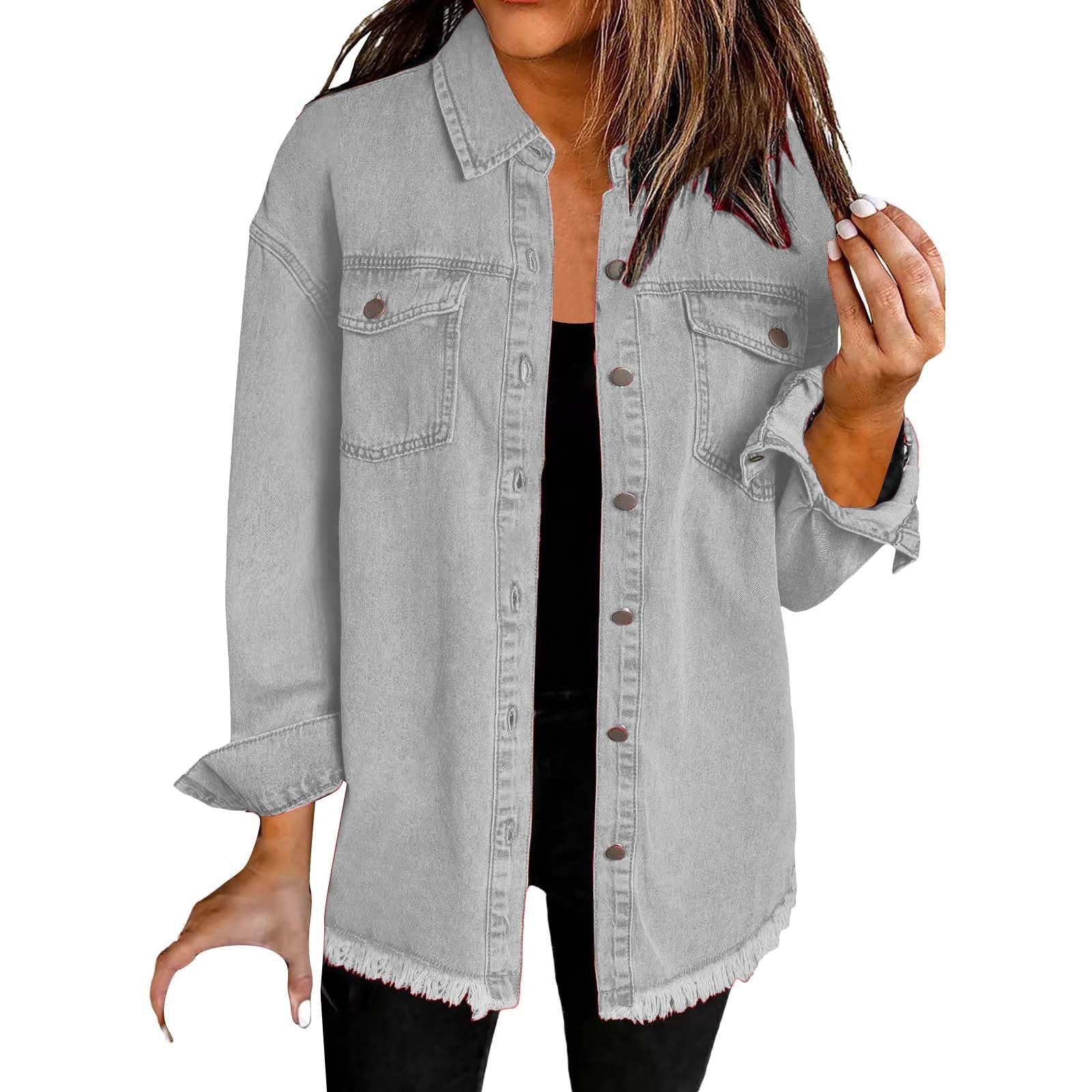 The Katja™ | Signature Distressed Denim Jacket