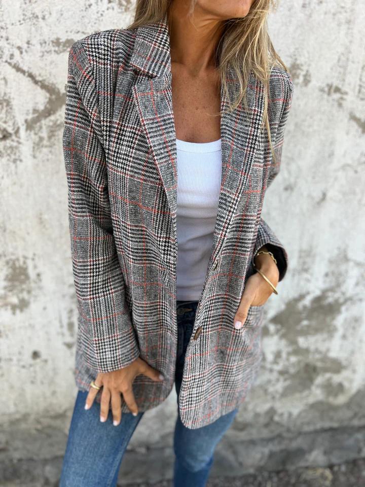 Plaid Blazer "Helena"