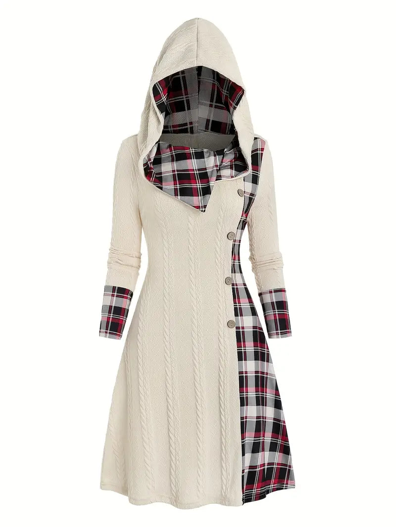 Hooded Knit Dress "Lisa"
