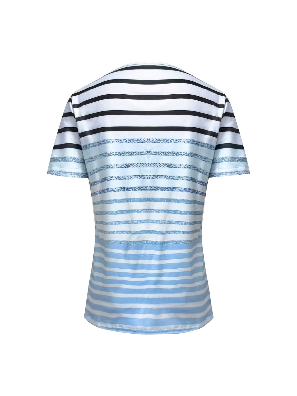 The Harlow — Women's Printed V-Neck Top with Cross-Strap Detail