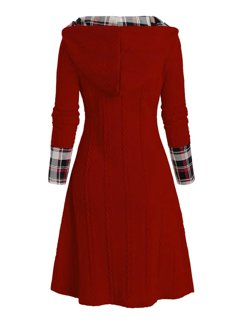 Hooded Knit Dress "Lisa"