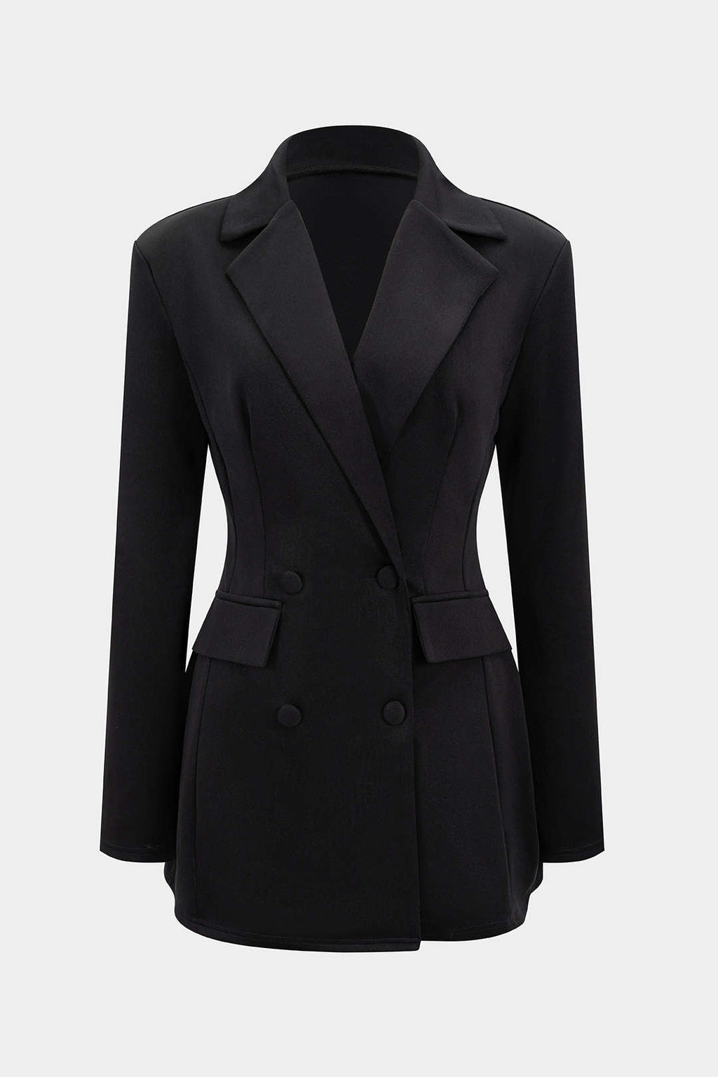 The Vivienne™ | Tailored Notched Lapel Mini Dress
