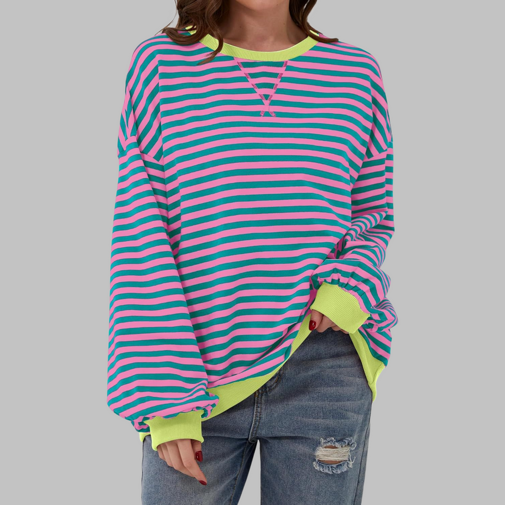 Lucy™ - Casual Striped Sweatshirt