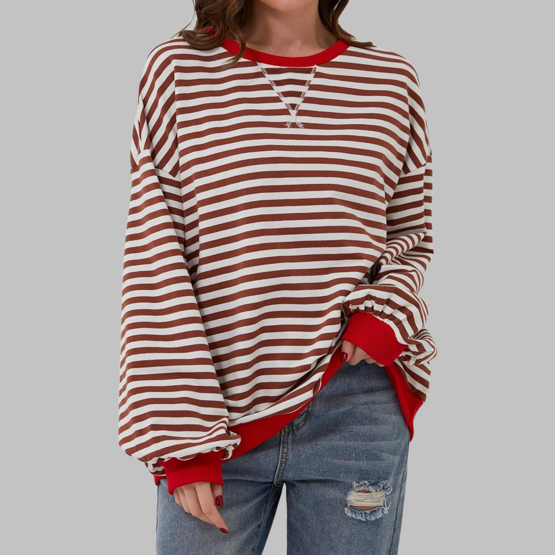 Lucy™ - Casual Striped Sweatshirt