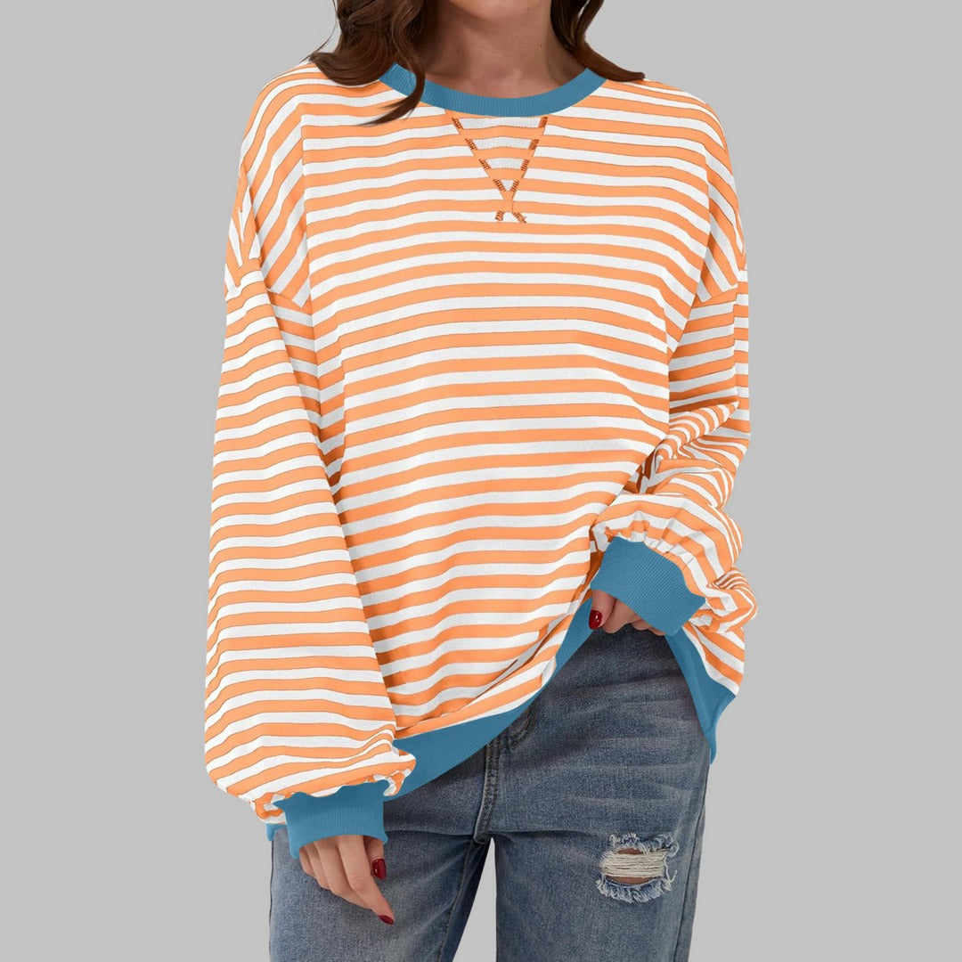 Lucy™ - Casual Striped Sweatshirt
