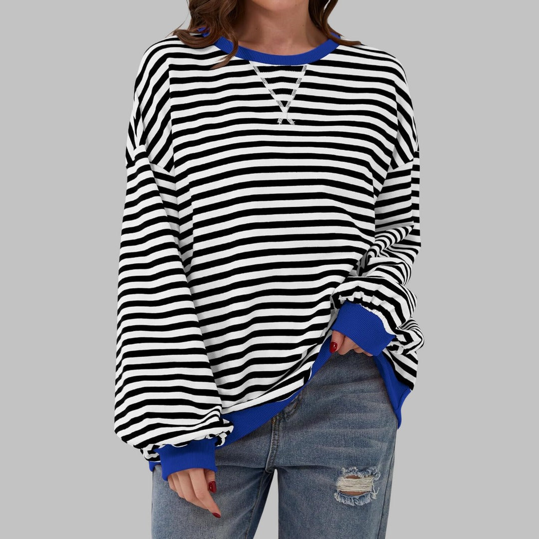 Lucy™ - Casual Striped Sweatshirt