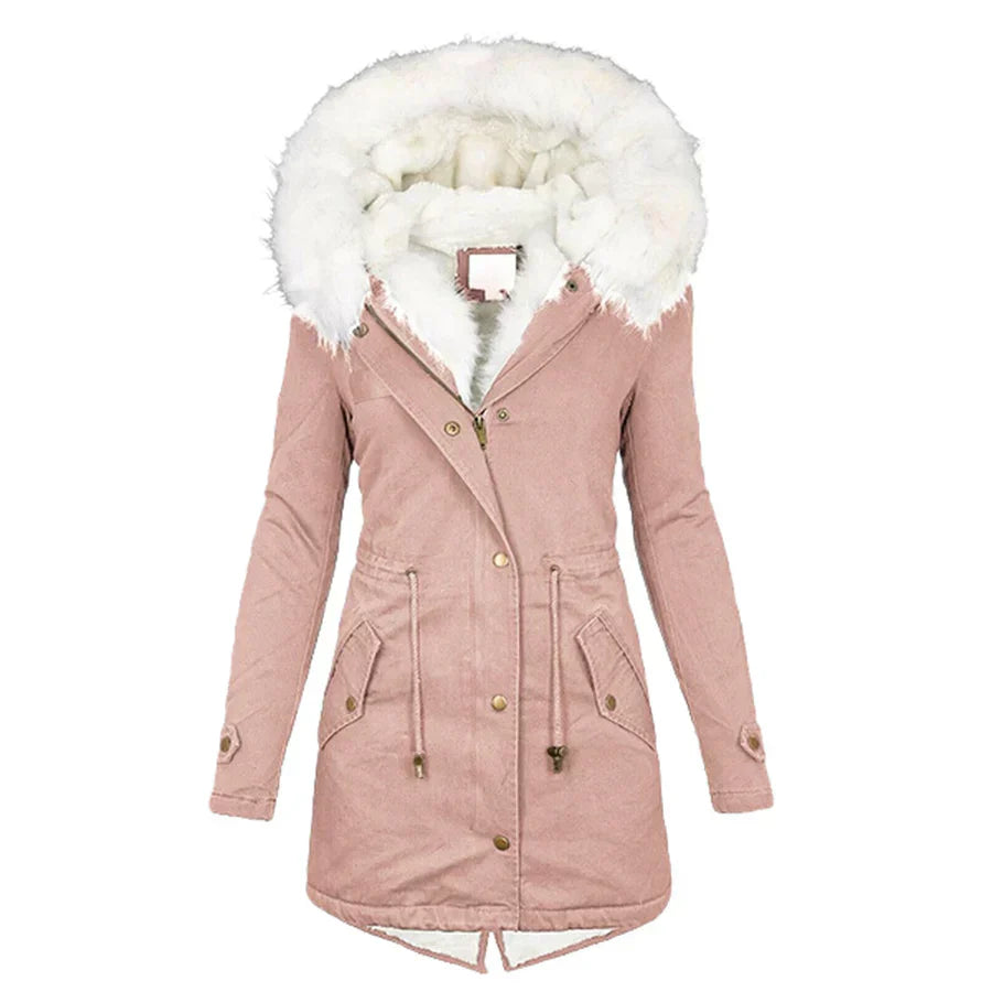 Faux Fur Hooded Parka "Elina"