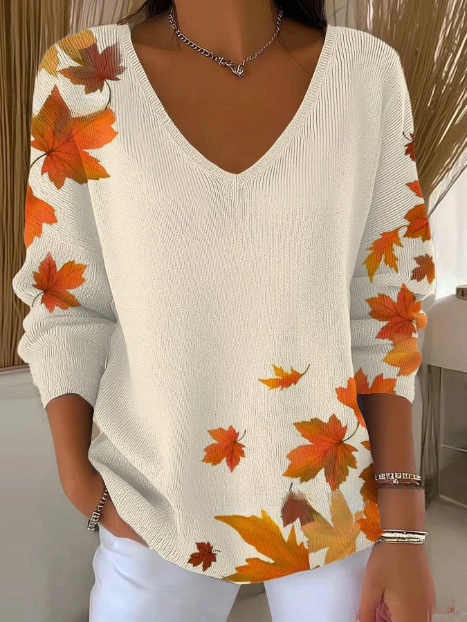 V-Neck Sweater "Amber"