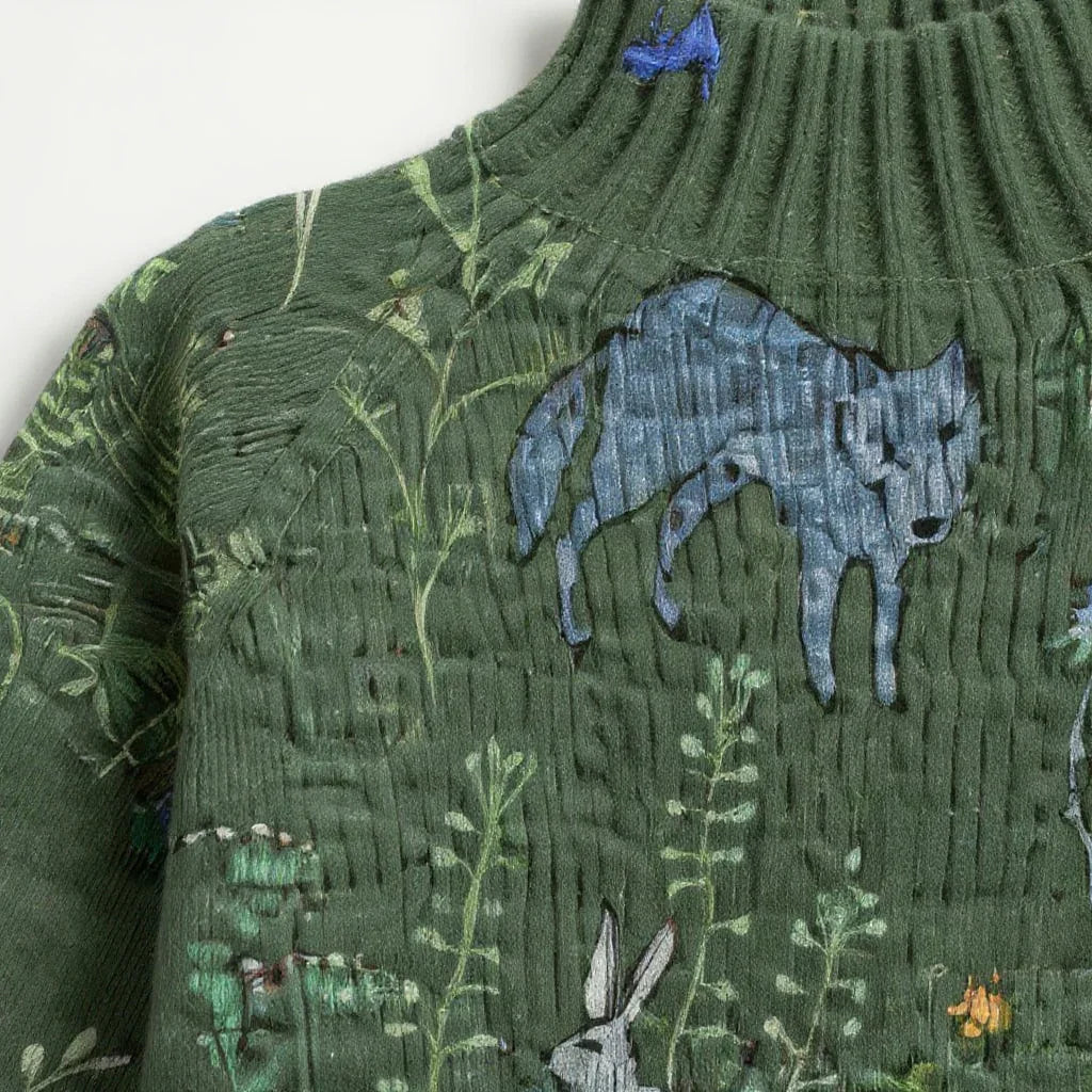 Zara | Warm Floral Turtleneck